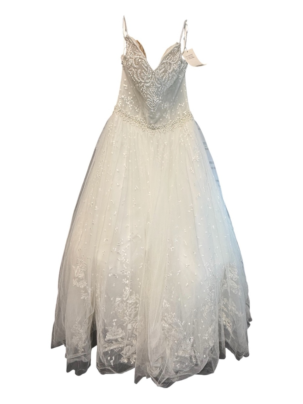 Christina Wu White Lace Wedding Dress - Picture 4 of 6